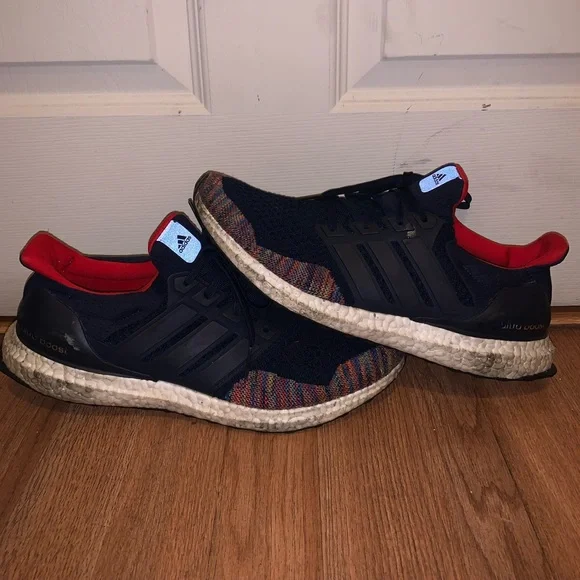adidas | Shoes | Adidas Ultraboost Retro Navy Multi 2018 Bb7801 Running  Shoes Mens 12 | Poshmark